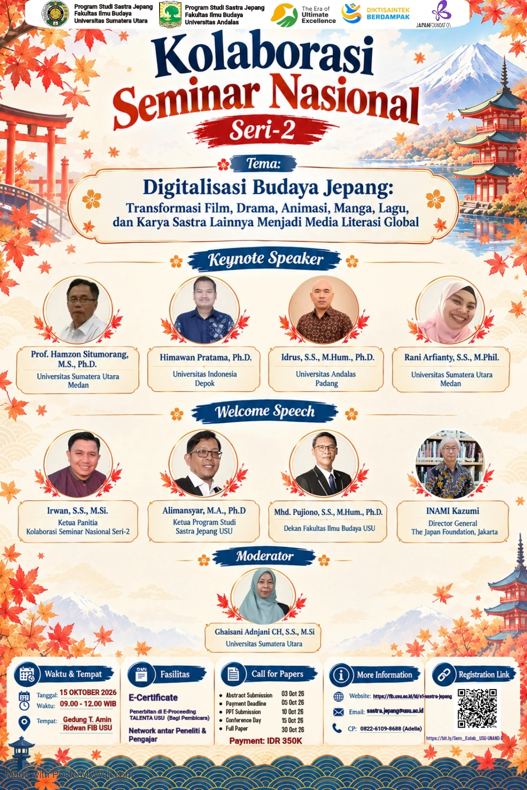 KOLABORASI SEMINAR NASIONAL SERI-2: DIGITALISASI BUDAYA JEPANG SEBAGAI MEDIA LITERASI GLOBAL